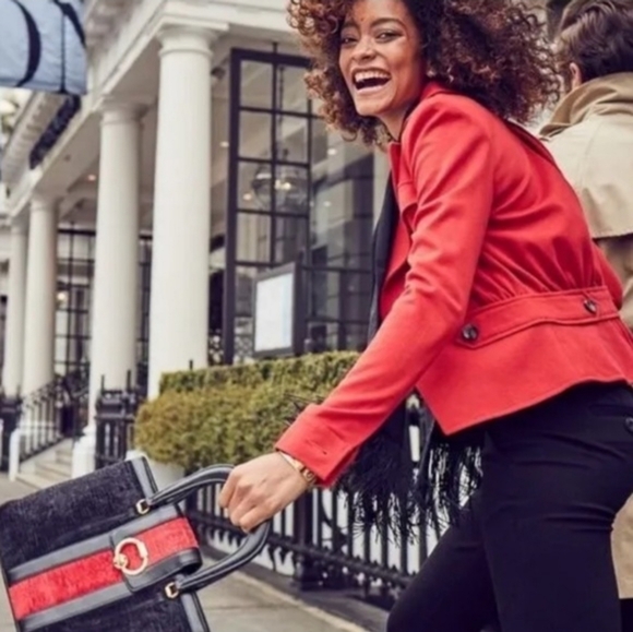 CAbi Little Red Jacket #3374 Tailored Ponte Knit Blazer Jacket Wonen's Size 4 - Picture 6 of 16